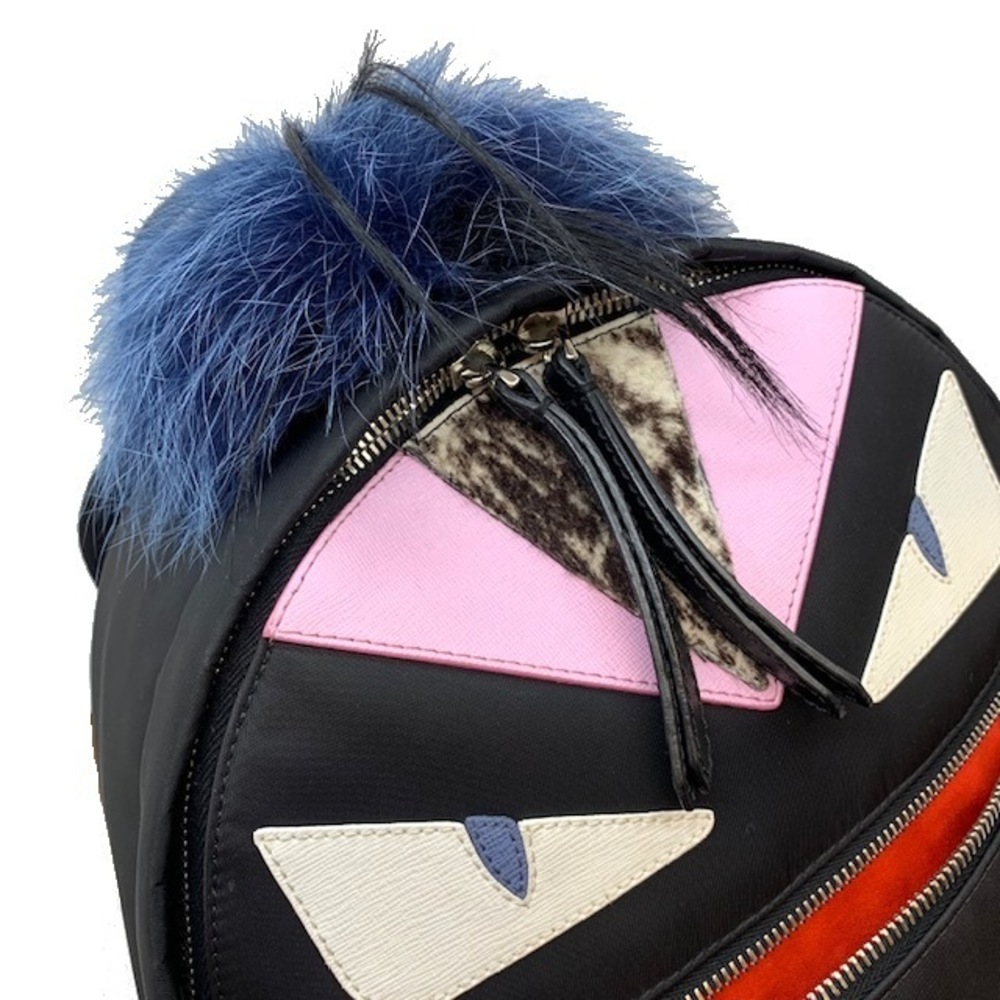 Fendi Backpack Monster Nylon Black - image 6